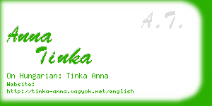 anna tinka business card